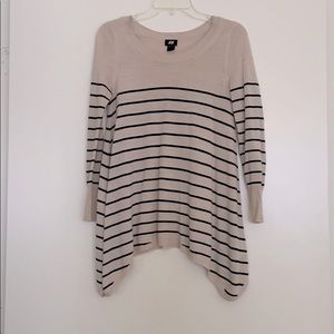 Oversized striped sweater